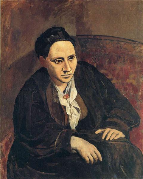 Portrait of Gertrude Stein, 1906 - Пабло Пикассо