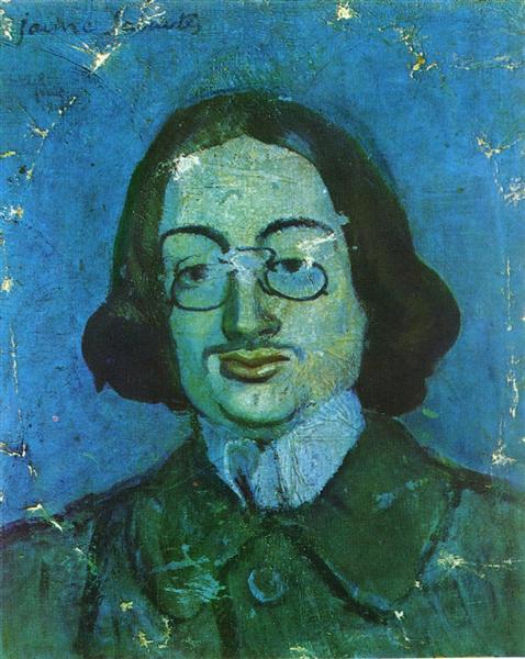 Portrait of Jaime Sabartes, 1901 - Пабло Пикассо