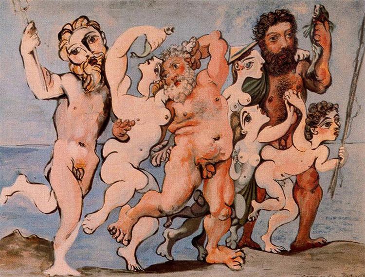 Silenus dancing in company, 1933 - Пабло Пикассо