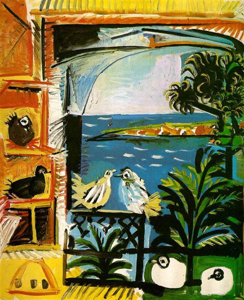 Студія (Голуби) (Веласкес), 1957 - Пабло Пікассо