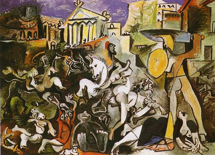 Викрадення Сабінянок, 1962 - Пабло Пікассо