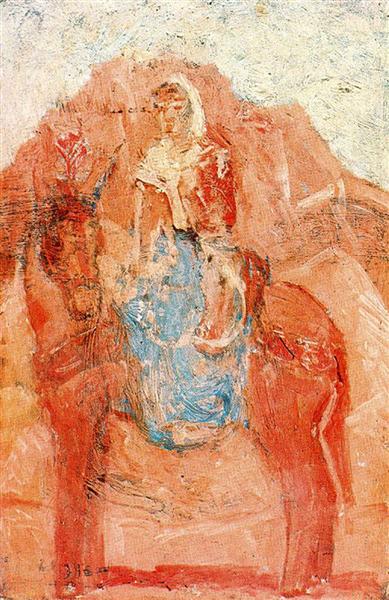 Жінка на віслюку, 1906 - Пабло Пікассо