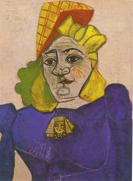 Woman with brooch, 1944 - Pablo Picasso