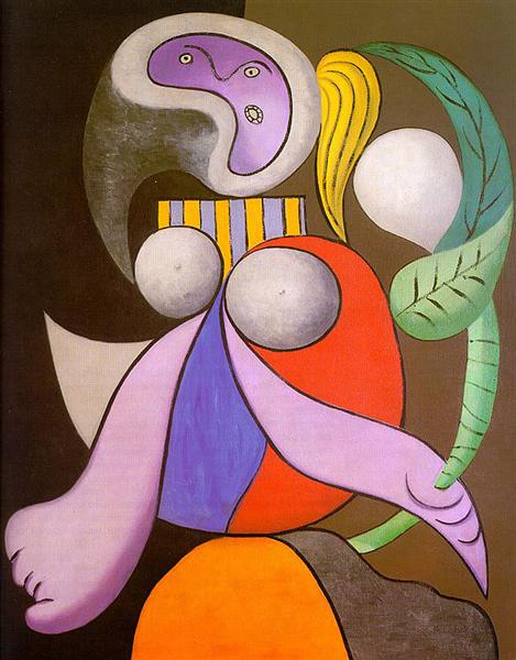 Woman with flower, 1932 - Пабло Пикассо