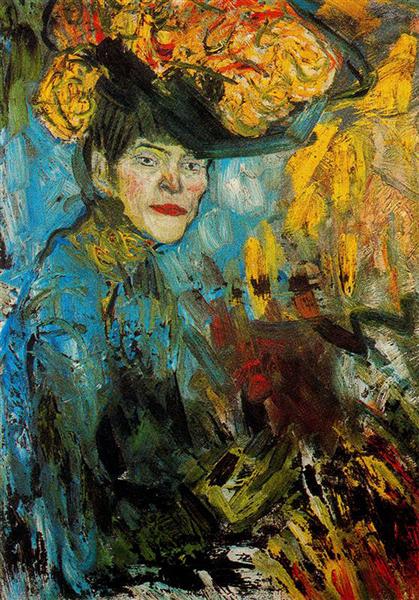 Жінка у ложі, 1901 - Пабло Пікассо