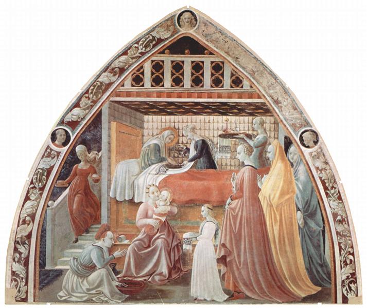 The Birth of Mary, 1435 - 1440 - Паоло Учелло