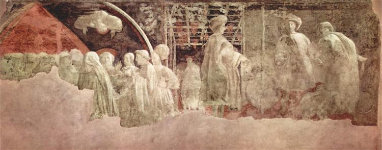 Сцена из мирных жертв, пьянства Ноя и стыда, 1446 - 1448 - Паоло Уччелло