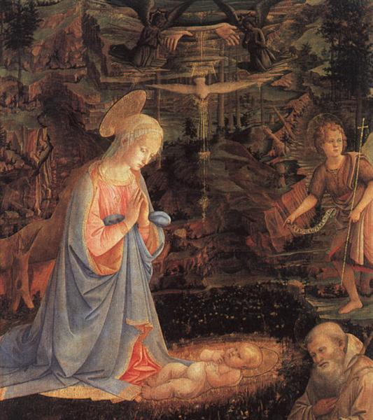 Поклонение младенцу, 1463 - Паоло Уччелло