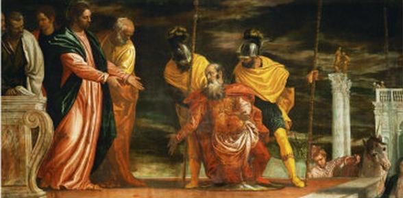 Jesus healing the servant of a Centurion, c.1585 - 委羅内塞