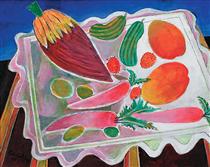 Still Life with Fruits and Vegetables - Paritosh Sen