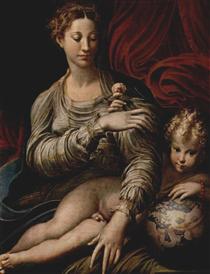 Madonna of the Rose - 弗蘭西斯科．帕米賈尼諾