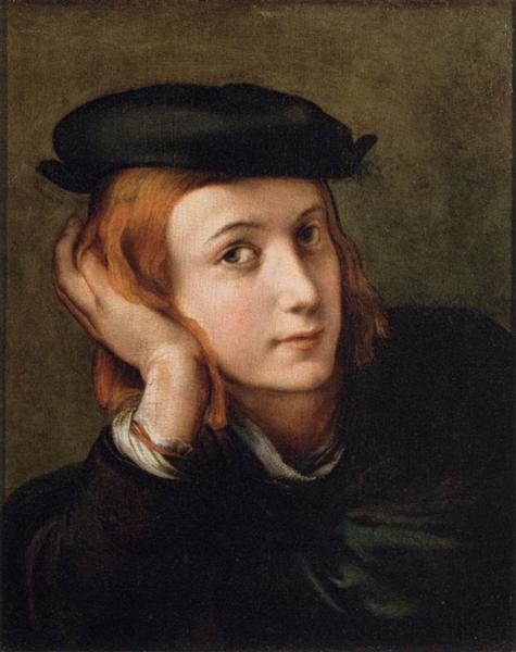 Portrait of a Young Man, 1525 - 弗蘭西斯科．帕米賈尼諾