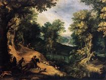 The Stag Hunt - Paul Bril