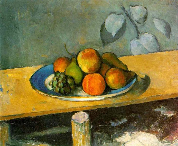 Apples, Pears and Grapes, c.1880 - Paul Cézanne