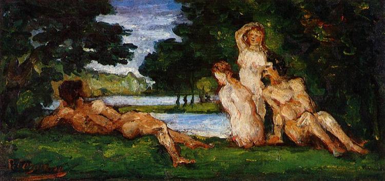 Bathers, 1870 - Поль Сезанн