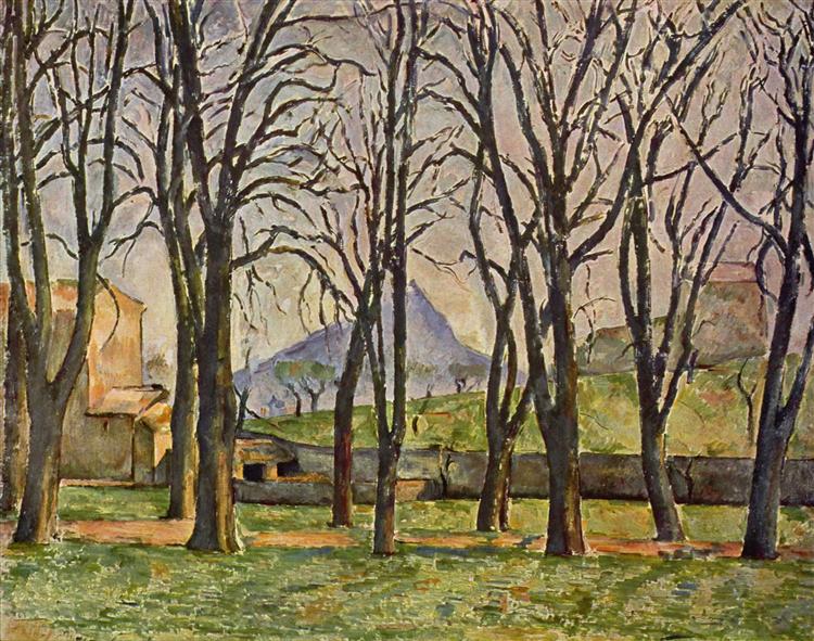 Chestnut Trees at the Jas de Bouffan, 1887 - Поль Сезанн