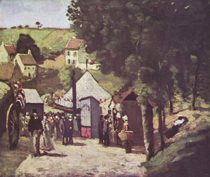 Eremitage, Pontoise, 1874 - Paul Cezanne