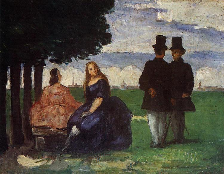 Promenade, 1866 - Paul Cezanne