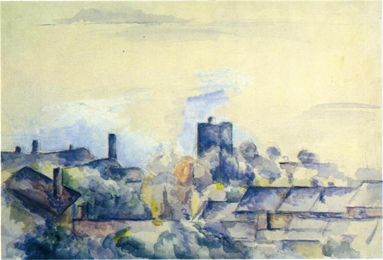 Roofs in L'Estaque, 1882 - Paul Cezanne