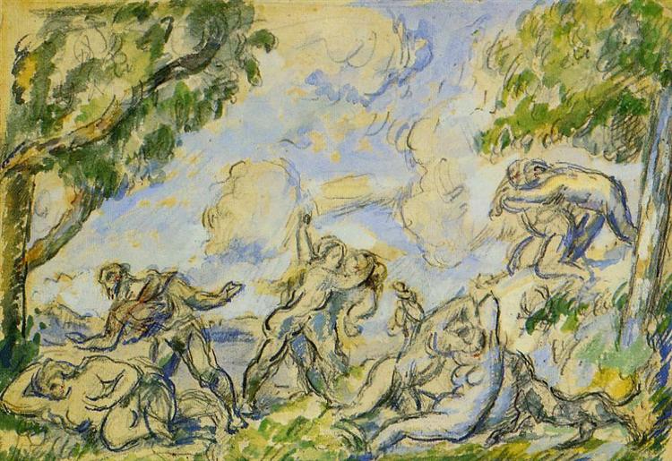 The Battle of Love, 1876 - Paul Cezanne