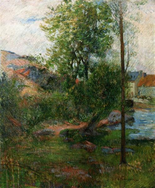 Willow by the Aven, 1888 - Paul Gauguin
