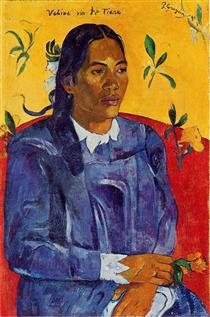Woman with a Flower - Paul Gauguin