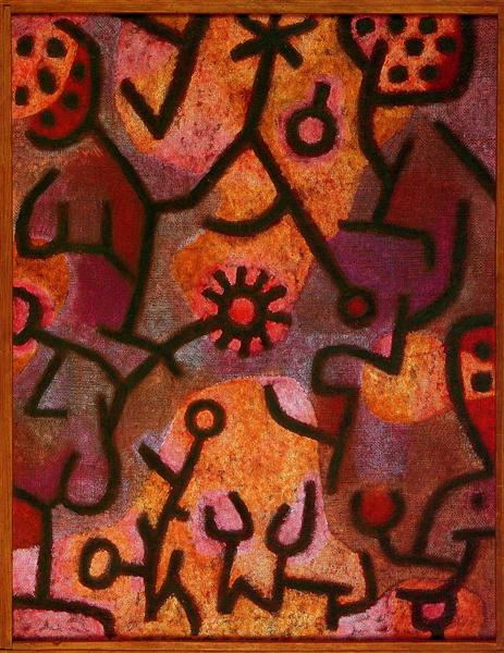 Flora on rocks Sun, 1940 - Paul Klee