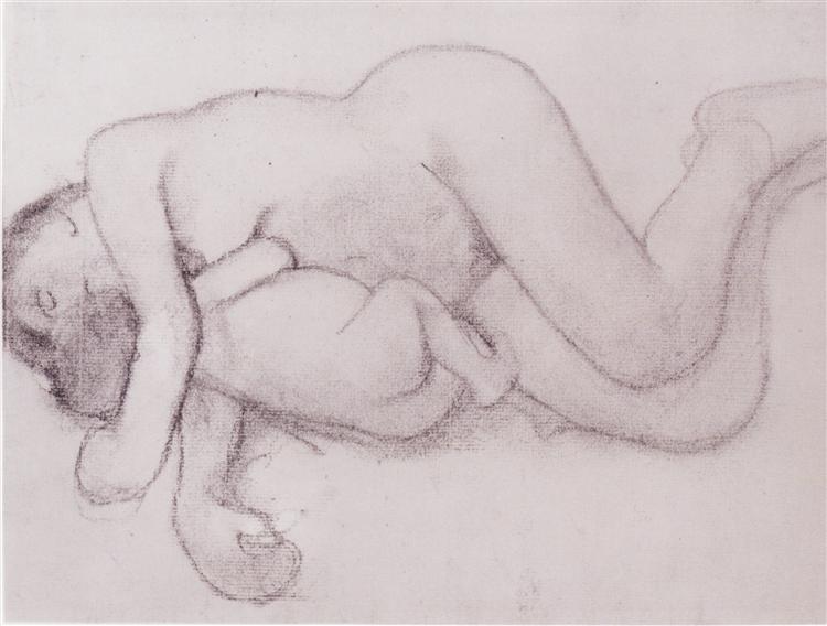 Reclining Mother and Child, 1906 - Paula Modersohn-Becker