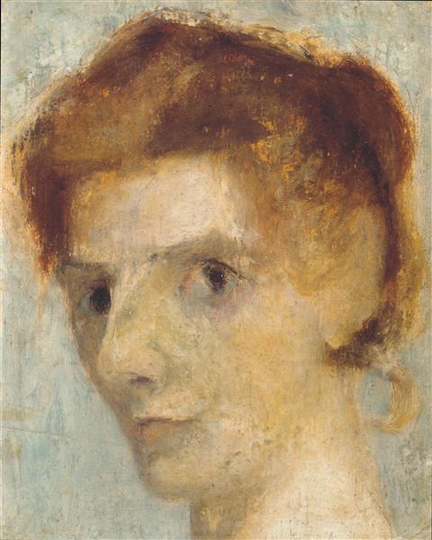 Self portrait, c.1898 - Paula Modersohn-Becker