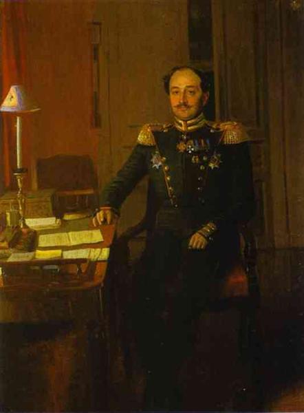 Portrait of P. P. Zhdanovich, 1846 - 1847 - Павло Федотов