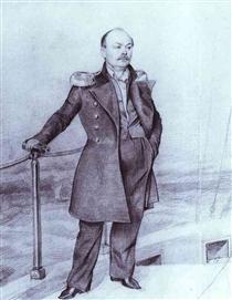S. D. Shishmarev on  Board the Ship - Pável Fedótov