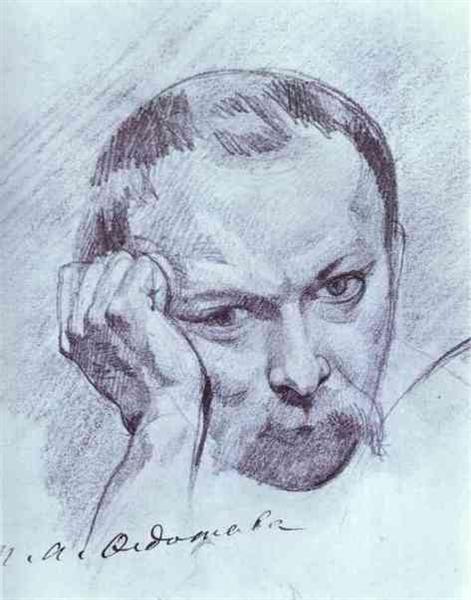 Self-Portrait, c.1840 - Pavel Fedotov
