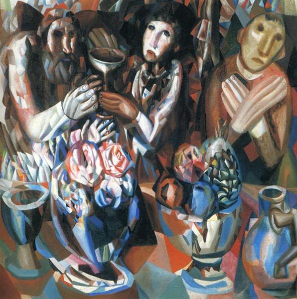 The Three at the Table - Pavel Filonov
