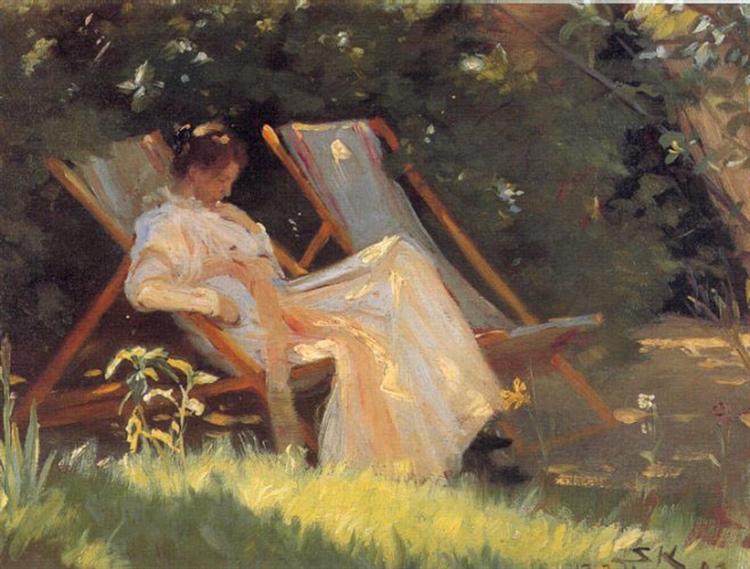 Marie in the Garden, 1893 - Педер Северин Крёйер