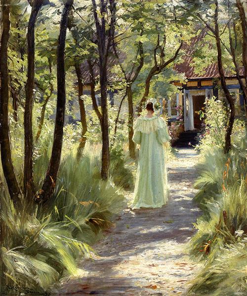 Marie in the Garden, 1895 - Педер Северин Крёйер