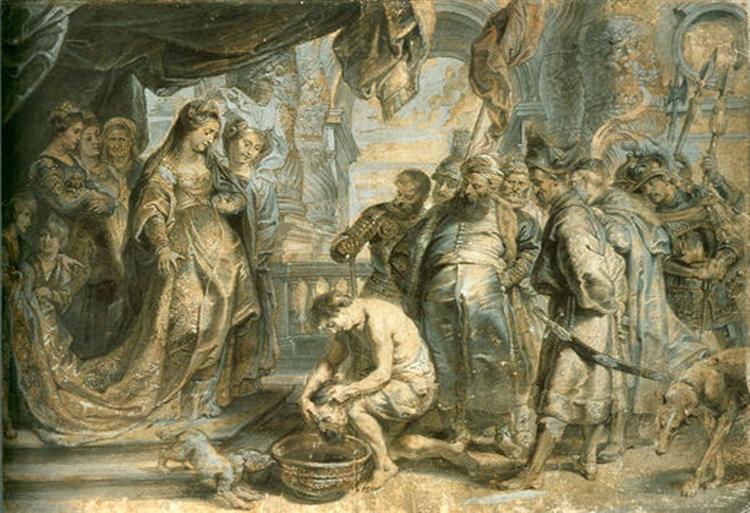 Queen Tomyris with the Head of Cyrus, c.1630 - Пітер Пауль Рубенс