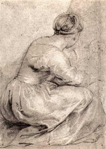 The Girl Squatted Down, 1617 - 1618 - Pierre Paul Rubens