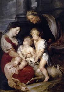 La Virgen y el Niño con santa Isabel y san Juan Bautista - Peter Paul Rubens