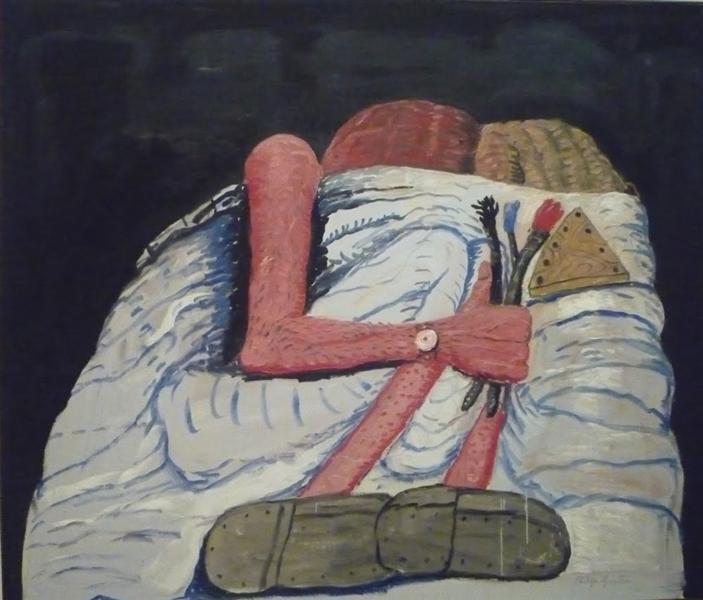 Couple in bed, 1977 - Филипп Густон