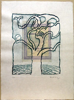 Plate V from the portfolio Krach, 1973 - Pierre Alechinsky