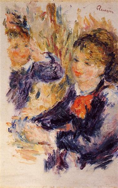 At the Milliner`s (study), c.1878 - Pierre-Auguste Renoir