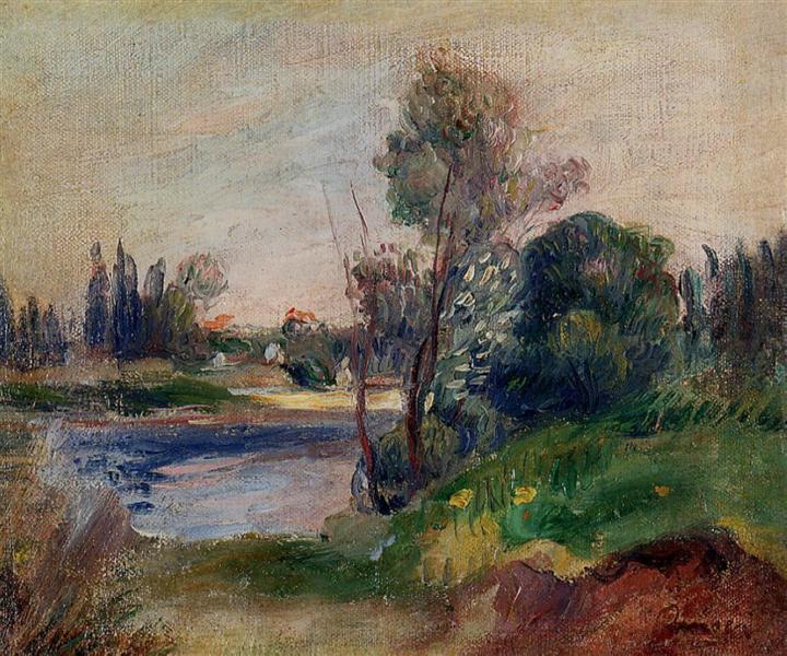 Banks of the River, 1906 - Pierre-Auguste Renoir