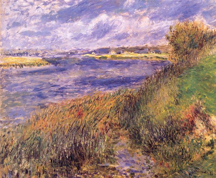 Banks of the Seine at Champrosay, 1876 - Pierre-Auguste Renoir