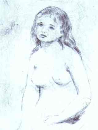 Bather - Auguste Renoir