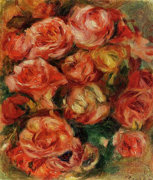 Bouquet of Flowers, 1915 - 雷諾瓦