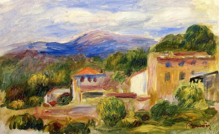 Cagnes Landscape, c.1904 - 1910 - 雷諾瓦