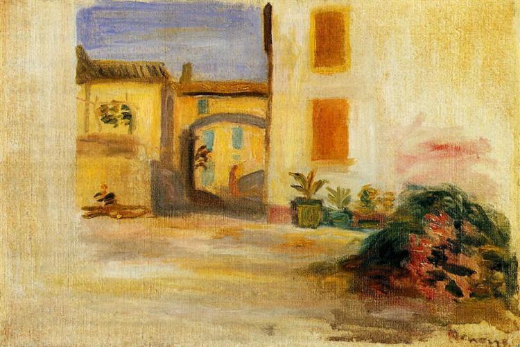 Farm Courtyard - Pierre-Auguste Renoir