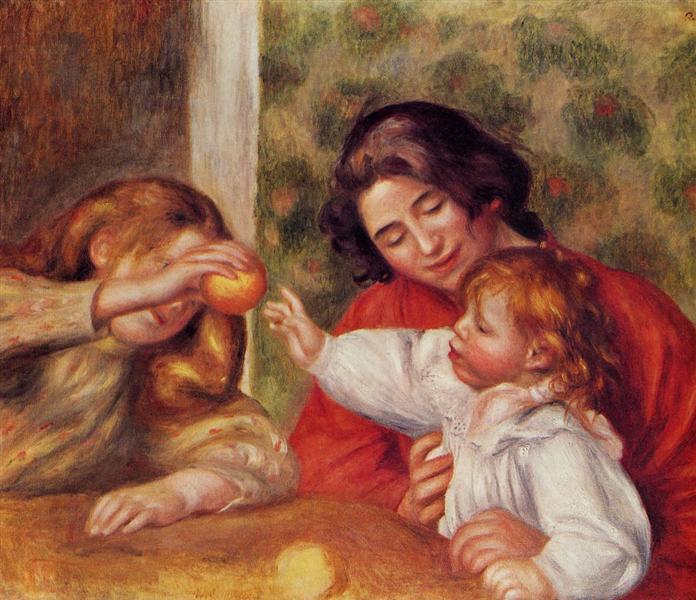 Gabrielle, Jean and a Little Girl, c.1895 - Pierre-Auguste Renoir