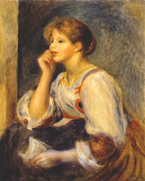 Girl with a letter, 1894 - Pierre-Auguste Renoir