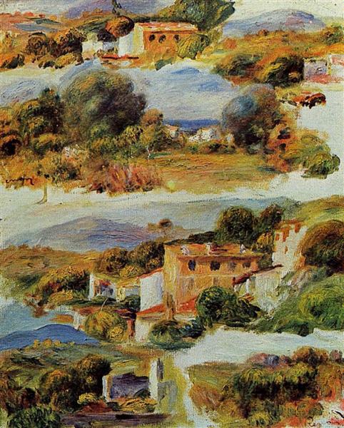 Houses at Cagnes, 1905 - Пьер Огюст Ренуар